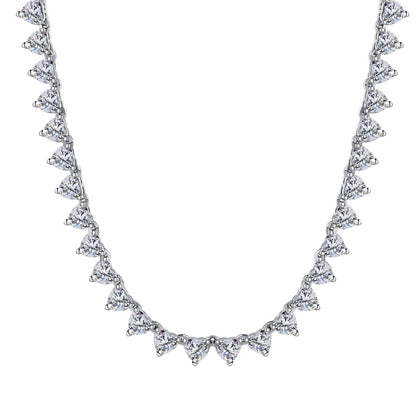 [Kincade Jewelrys] Collier tennis orné de cœurs taillés