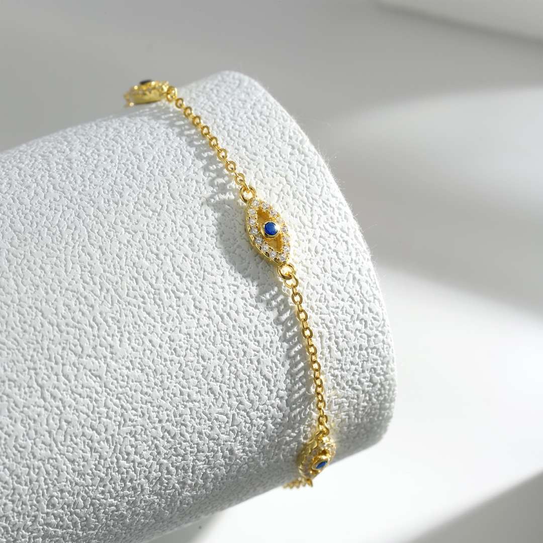 [Kincade Jewelrys] Collier pendentif en forme de mauvais œil
