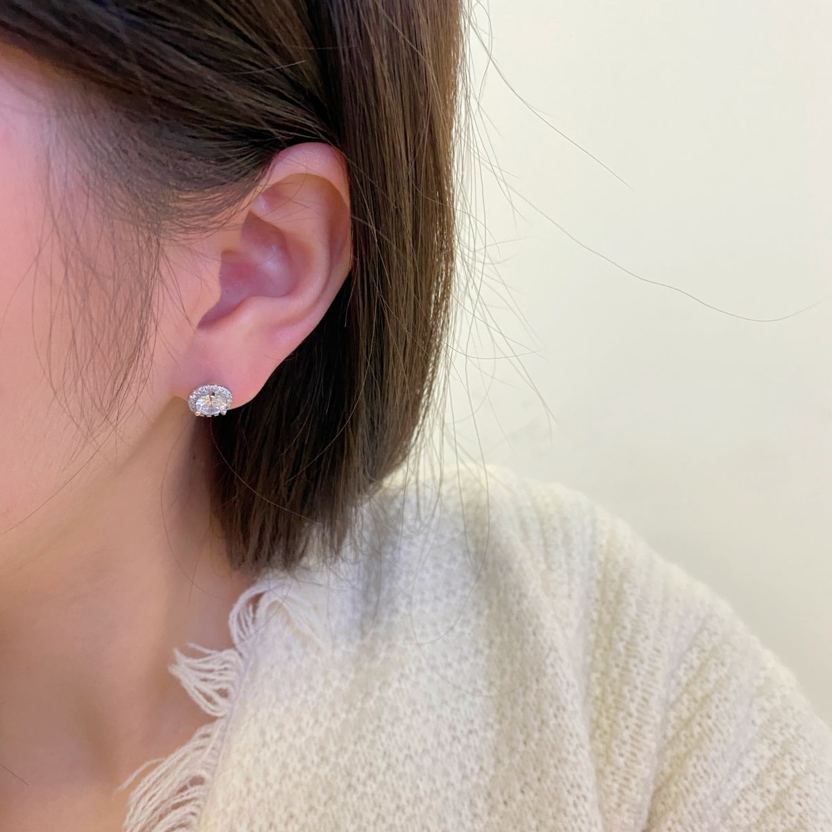 [Kincade Jewelrys]Classic Princess Round Shape Earrings