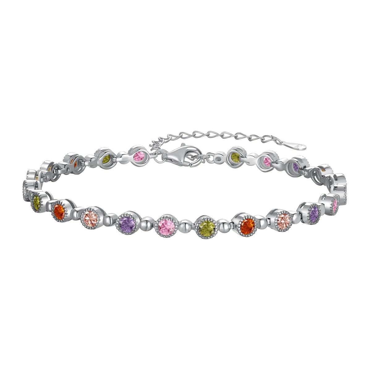 [Kincade Jewelrys] Bracelet de fête scintillant et exquis à coupe ronde