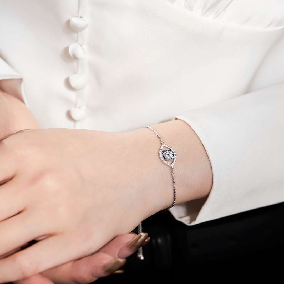 [Kincade Jewelrys] Collier en forme d'œil éblouissant