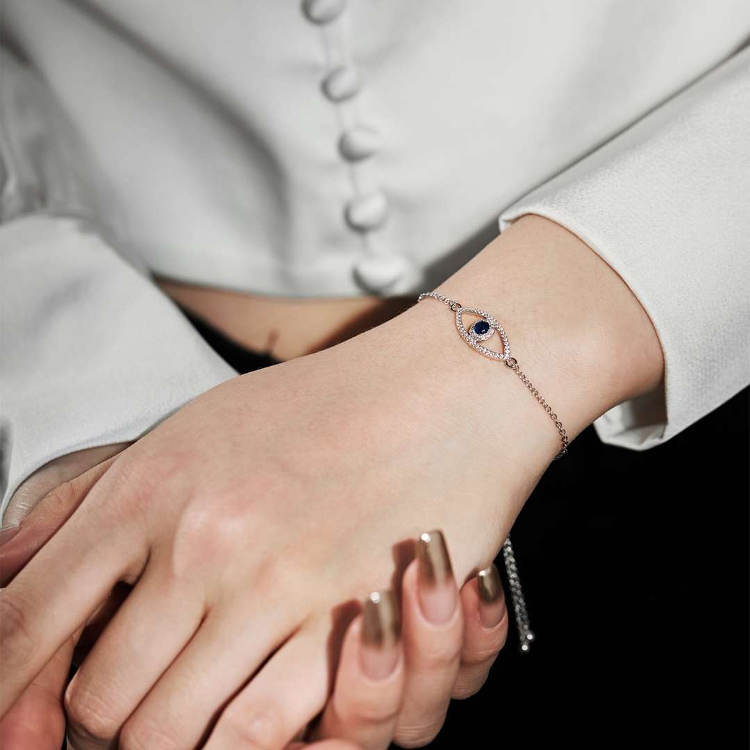 [Kincade Jewelrys] Bracelet creux œil du diable