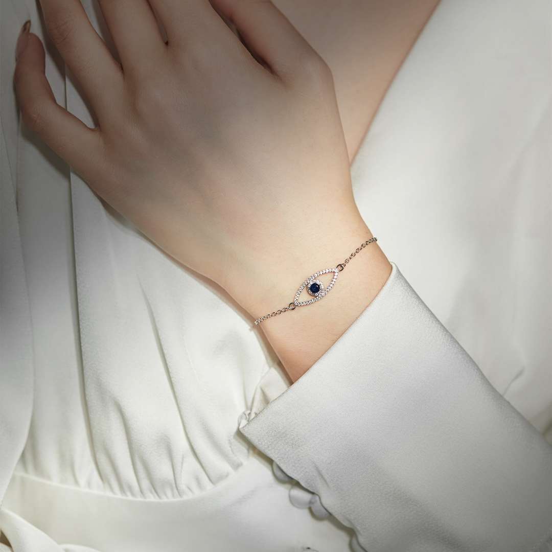 [Kincade Jewelrys] Bracelet creux œil du diable