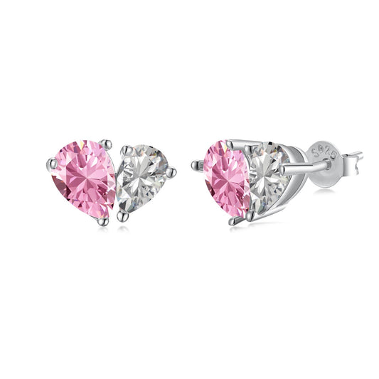 [Kincade Jewelrys] Boucles d'oreilles éblouissantes et élégantes en forme de cœur