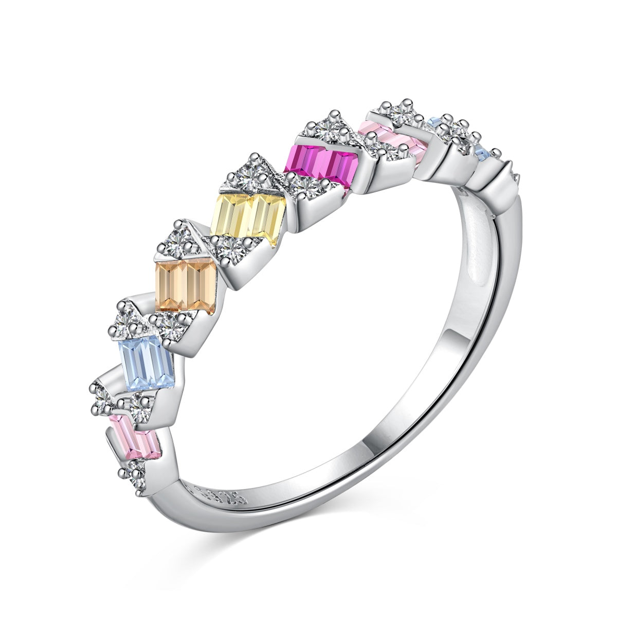 [Kincade Jewelrys] Bague quotidienne délicate et vibrante taille émeraude
