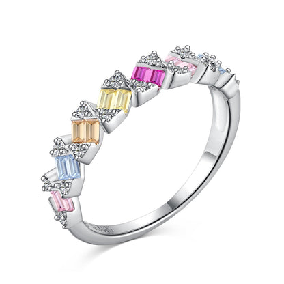 [Kincade Jewelrys] Bague quotidienne délicate et vibrante taille émeraude