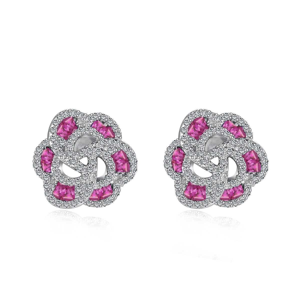 [Kincade Jewelry] Boucles d'oreilles exquises en forme de fleur pour un usage quotidien
