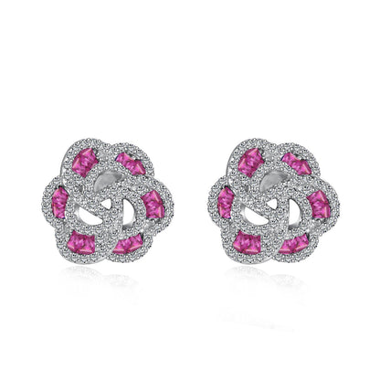 [Kincade Jewelry] Boucles d'oreilles exquises en forme de fleur pour un usage quotidien