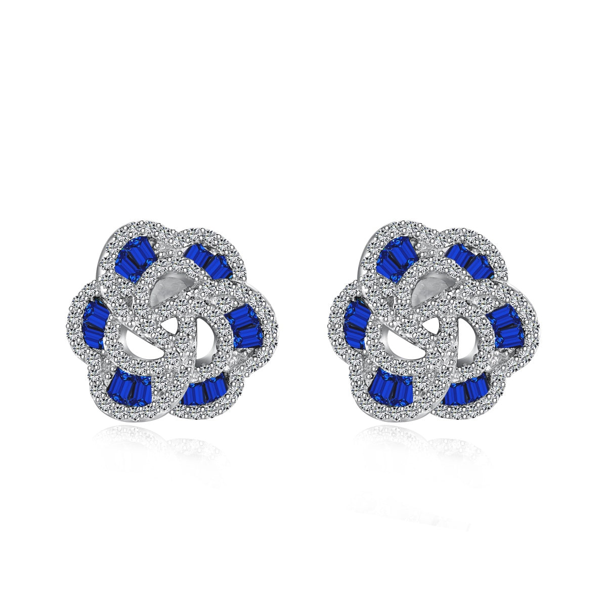 [Kincade Jewelry] Boucles d'oreilles exquises en forme de fleur pour un usage quotidien