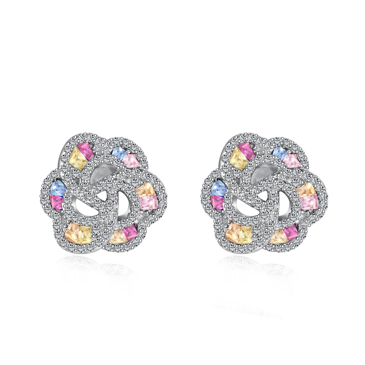[Kincade Jewelry] Boucles d'oreilles exquises en forme de fleur pour un usage quotidien