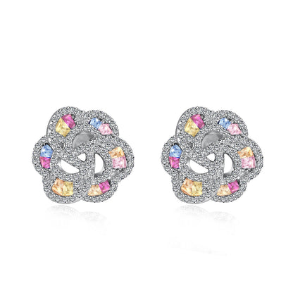 [Kincade Jewelry] Boucles d'oreilles exquises en forme de fleur pour un usage quotidien