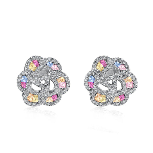 [Kincade Jewelry] Boucles d'oreilles exquises en forme de fleur pour un usage quotidien