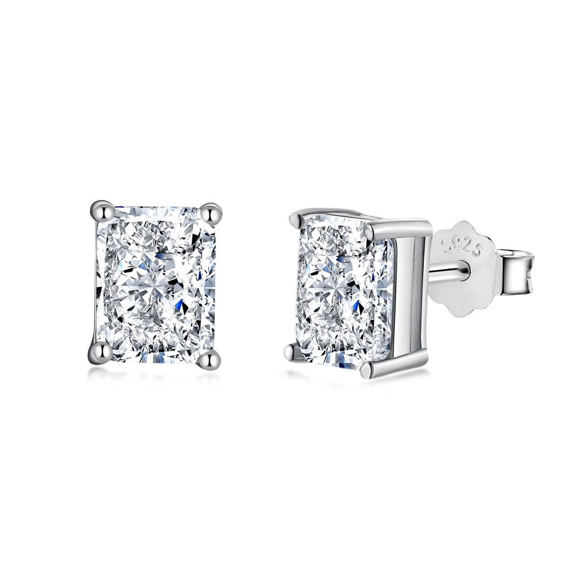[Kincade Jewelry] Boucles d'oreilles quotidiennes luxueuses et radieuses taille princesse