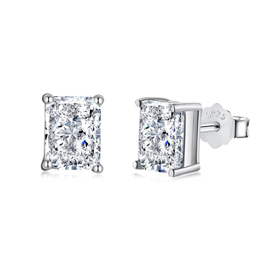 [Kincade Jewelry] Boucles d'oreilles quotidiennes luxueuses et radieuses taille princesse