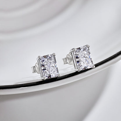 [Kincade Jewelry] Boucles d'oreilles quotidiennes luxueuses et radieuses taille princesse