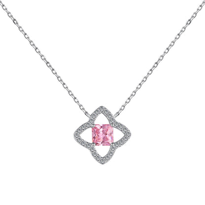 [Kincade Jewelry] Collier exquis en forme de fleur taille princesse