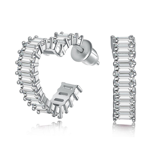 [Kincade Jewelry] Boucles d'oreilles découpées en forme de cœur rayonnant