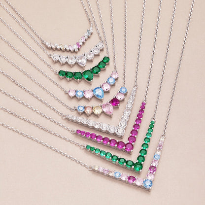 [Kincade Jewelrys] Collier arc-en-ciel éblouissant