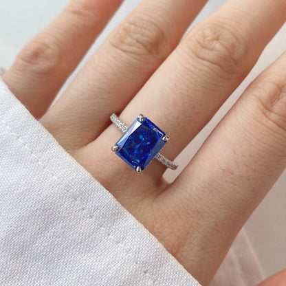 [Kincade Jewelry] Bague de fiançailles luxueuse de 4,0 carats
