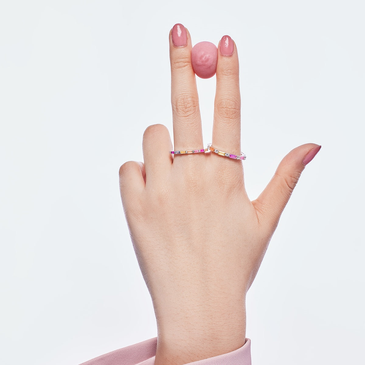 [Kincade Jewelry] Bague quotidienne élégante à taille radiante Lively In Shades