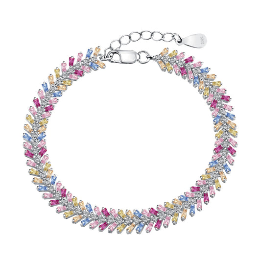 [Joyas Kincade] Pulsera diaria con delicado corte esmeralda radiante