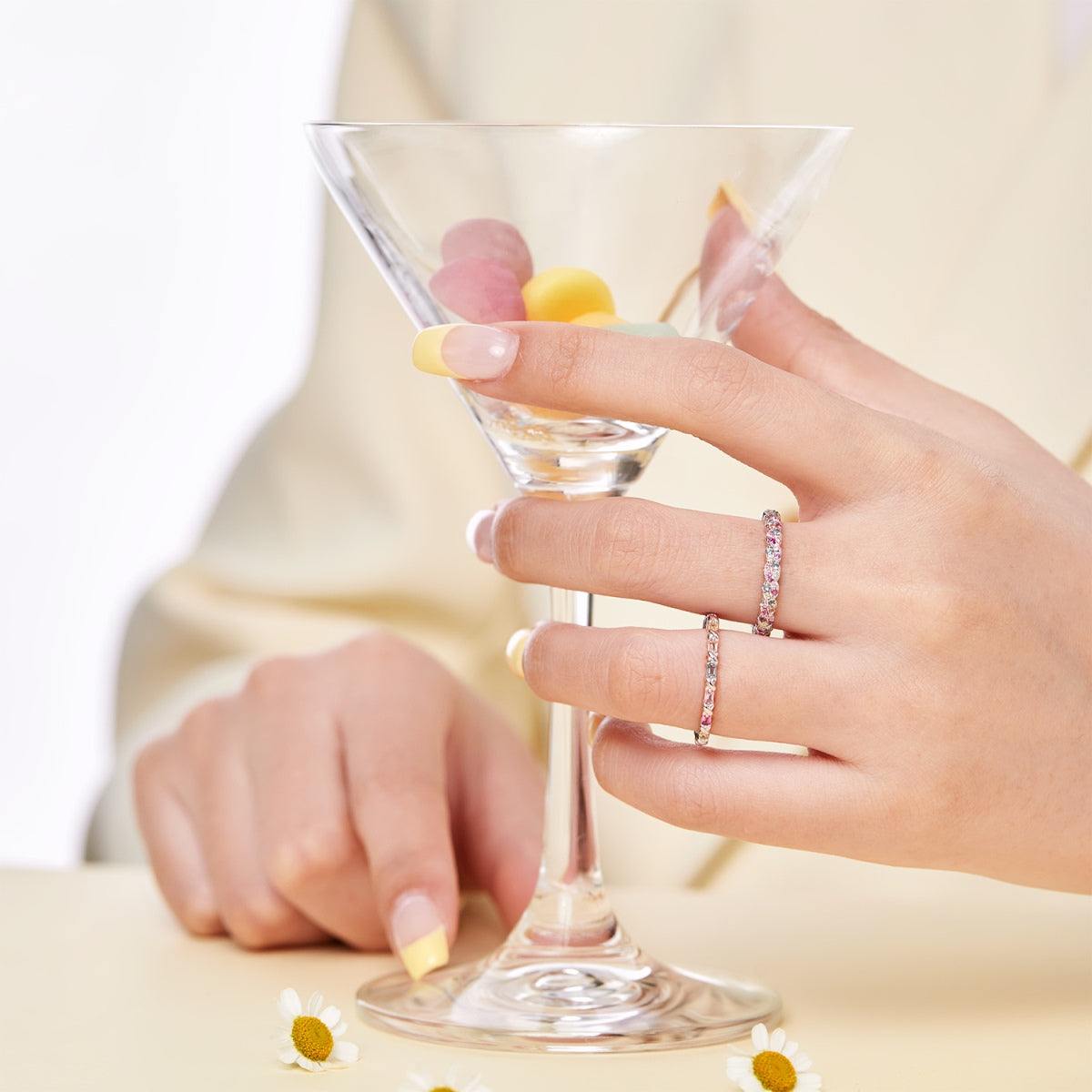 [Kincade Jewelrys]Charming Colorful Round Cut Daily Ring