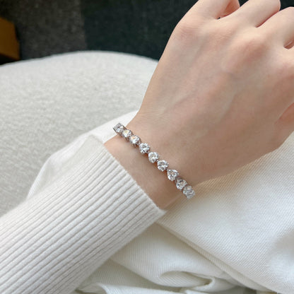 [Kincade Jewelrys] Bracelet élégant et romantique en forme de cœur de 0,75 carat