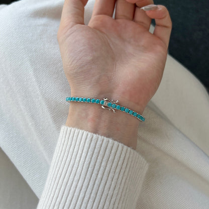 [Kincade Jewelrys] Bracelet tennis délicat et charmant à coupe ronde