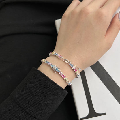[Kincade Jewelrys] Bracelet de fête multi-coupes orné et scintillant