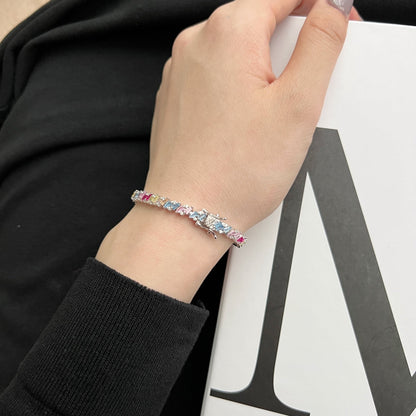 [Kincade Jewelrys] Bracelet de fête multi-coupes orné et scintillant