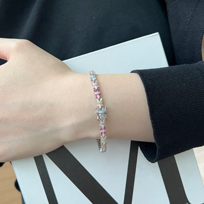 [Kincade Jewelrys] Bracelet de fête taille émeraude aux couleurs éclatantes