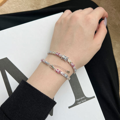 [Kincade Jewelrys] Bracelet de fête taille émeraude aux couleurs éclatantes