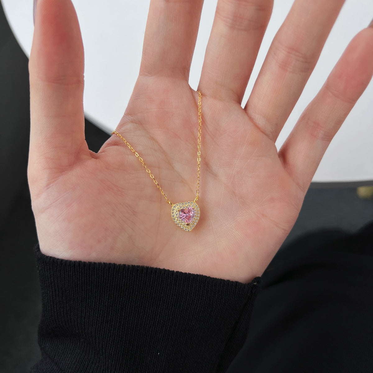 [Kincade Jewelrys] Collier exquis en forme de cœur