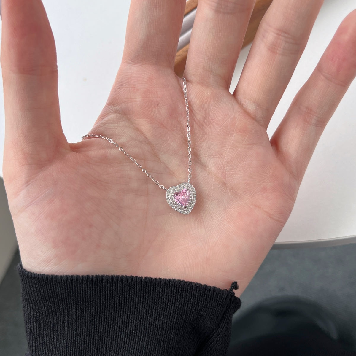 [Kincade Jewelrys] Collier exquis en forme de cœur