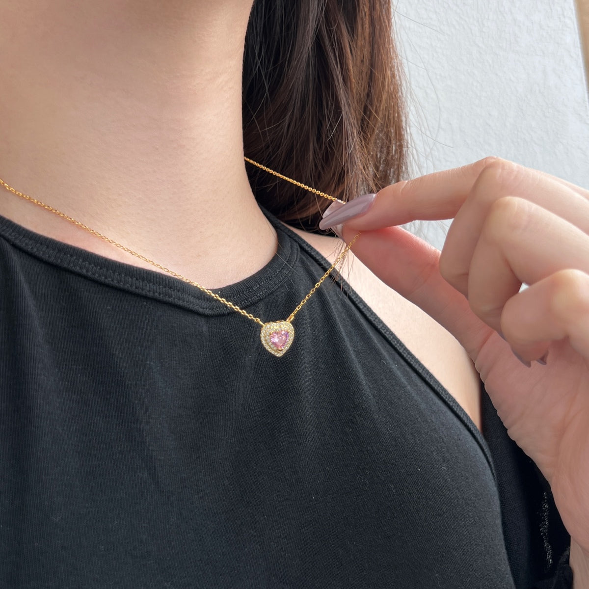 [Kincade Jewelrys] Collier exquis en forme de cœur