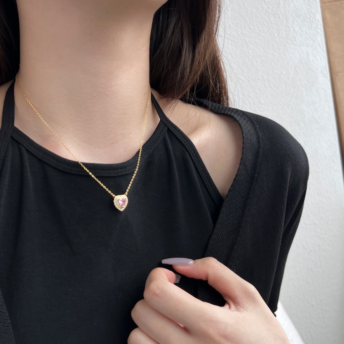 [Kincade Jewelrys] Collier exquis en forme de cœur