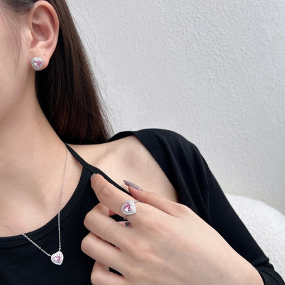 [Kincade Jewelry] Boucles d'oreilles éblouissantes en forme de cœur