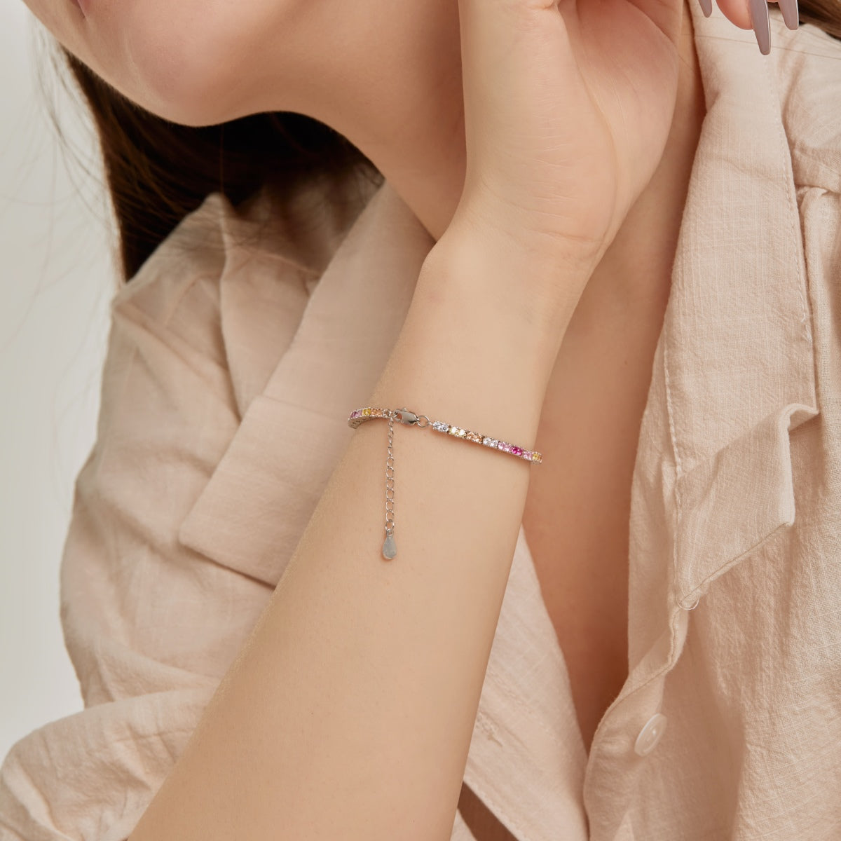 [Kincade Jewelrys]Delicate Romantic Heart Shape Lover Bracelet