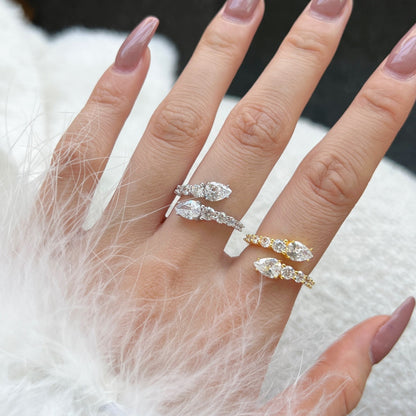 [Kincade Jewelrys] Bague quotidienne délicate et vivante en forme de serpent
