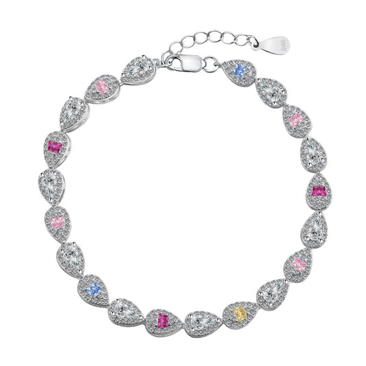 [Kincade Jewelrys] Bracelet quotidien en forme de goutte d'eau radieuse de 0,25 carat