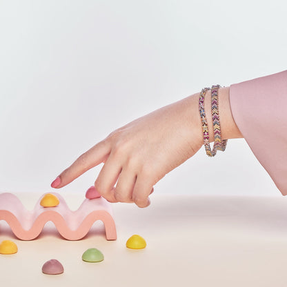 [Kincade Jewelrys] Bracelet de fête taille émeraude aux couleurs éclatantes
