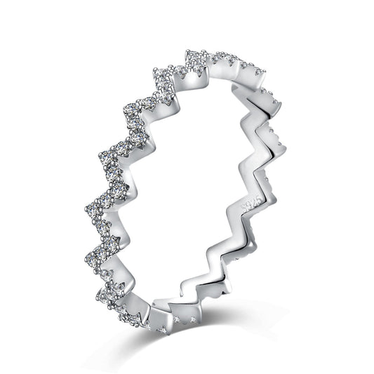 [Joyas Kincade] Anillo diario delicado y encantador con forma de ola