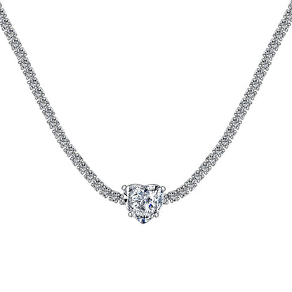 [Kincade Jewelrys] Collier en forme de cœur scintillant de 2,0 carats
