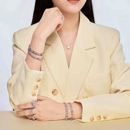 [Kincade Jewelrys] Bracelet de fête délicat et coloré à plusieurs coupes