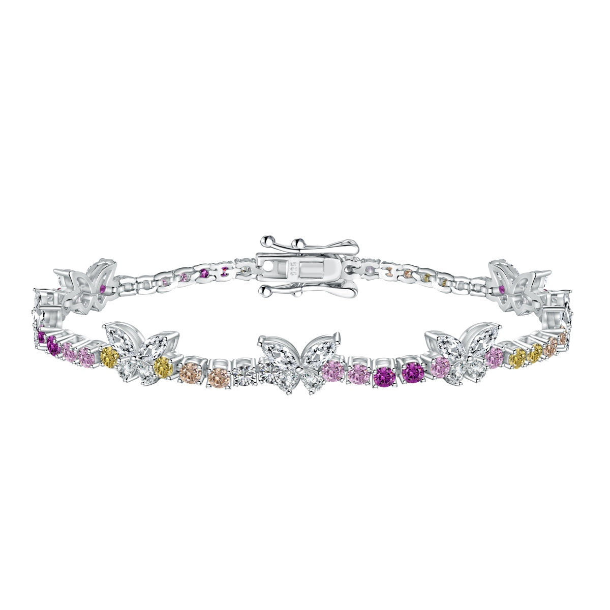[Kincade Jewelrys] Bracelet rond en forme de papillon coloré et orné