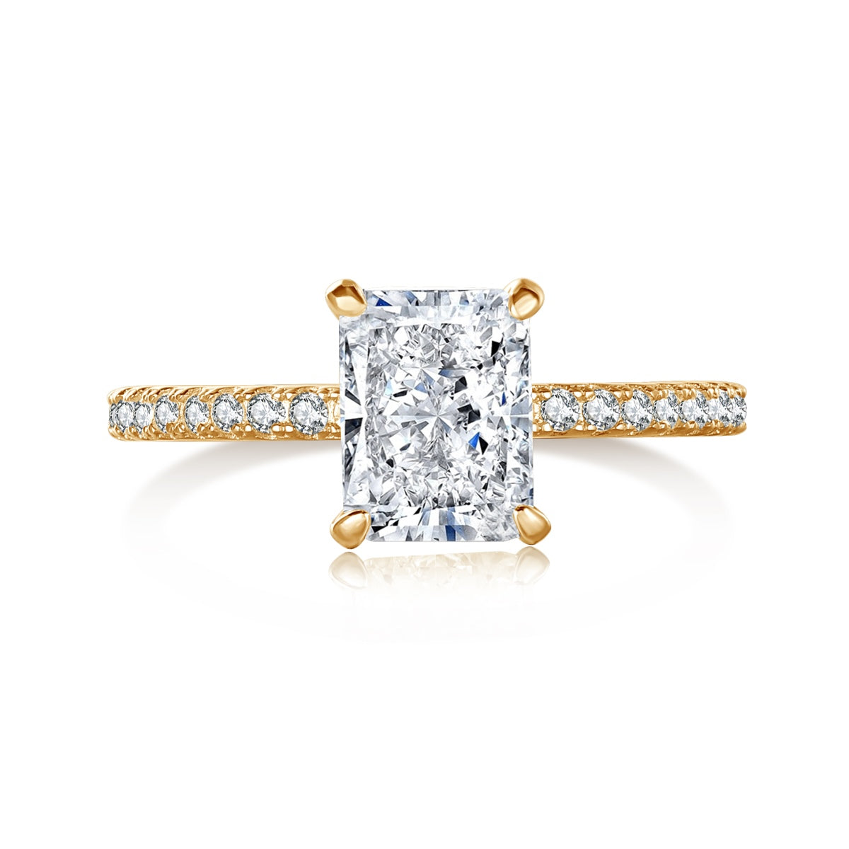 [Kincade Jewelry] Bague de fête scintillante et éclatante de 2,0 carats