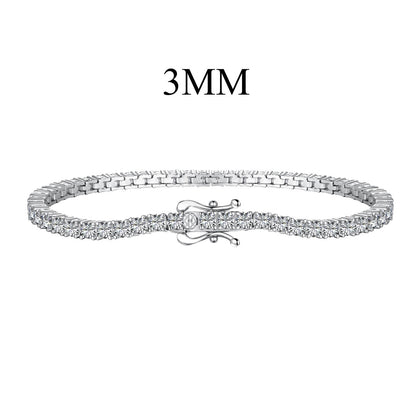 [Kincade Jewelrys] Bracelet tennis délicat et charmant à coupe ronde