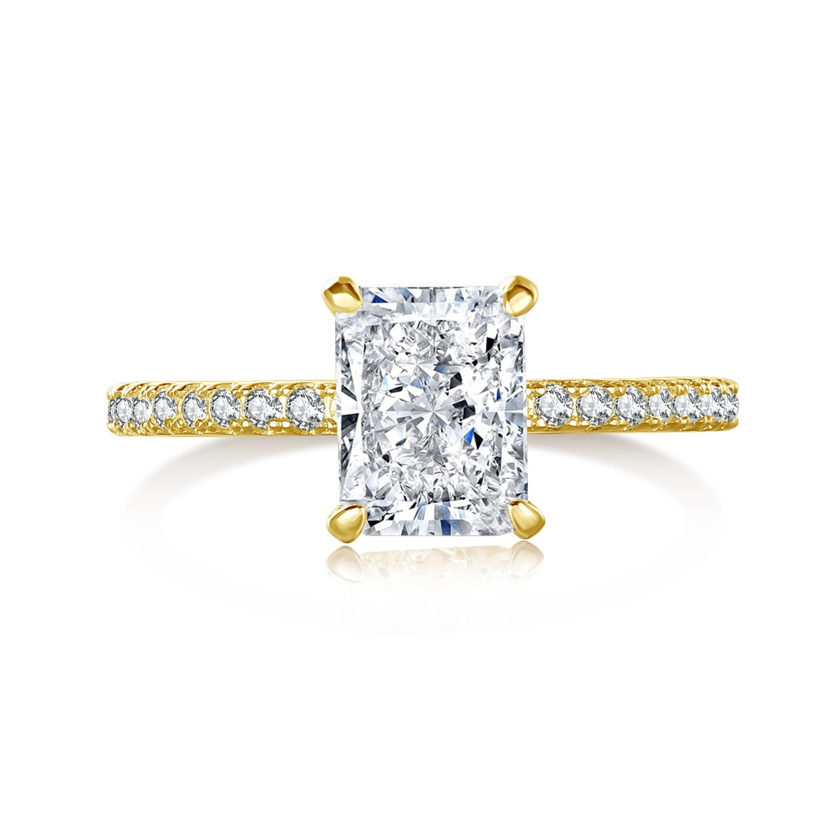 [Kincade Jewelry] Bague de fête scintillante et éclatante de 2,0 carats