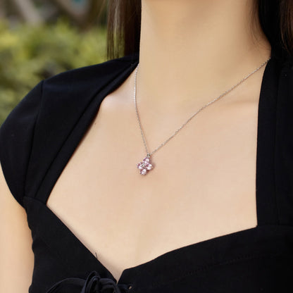 [Kincade Jewelry] Collier trèfle à quatre feuilles et étoile à huit branches