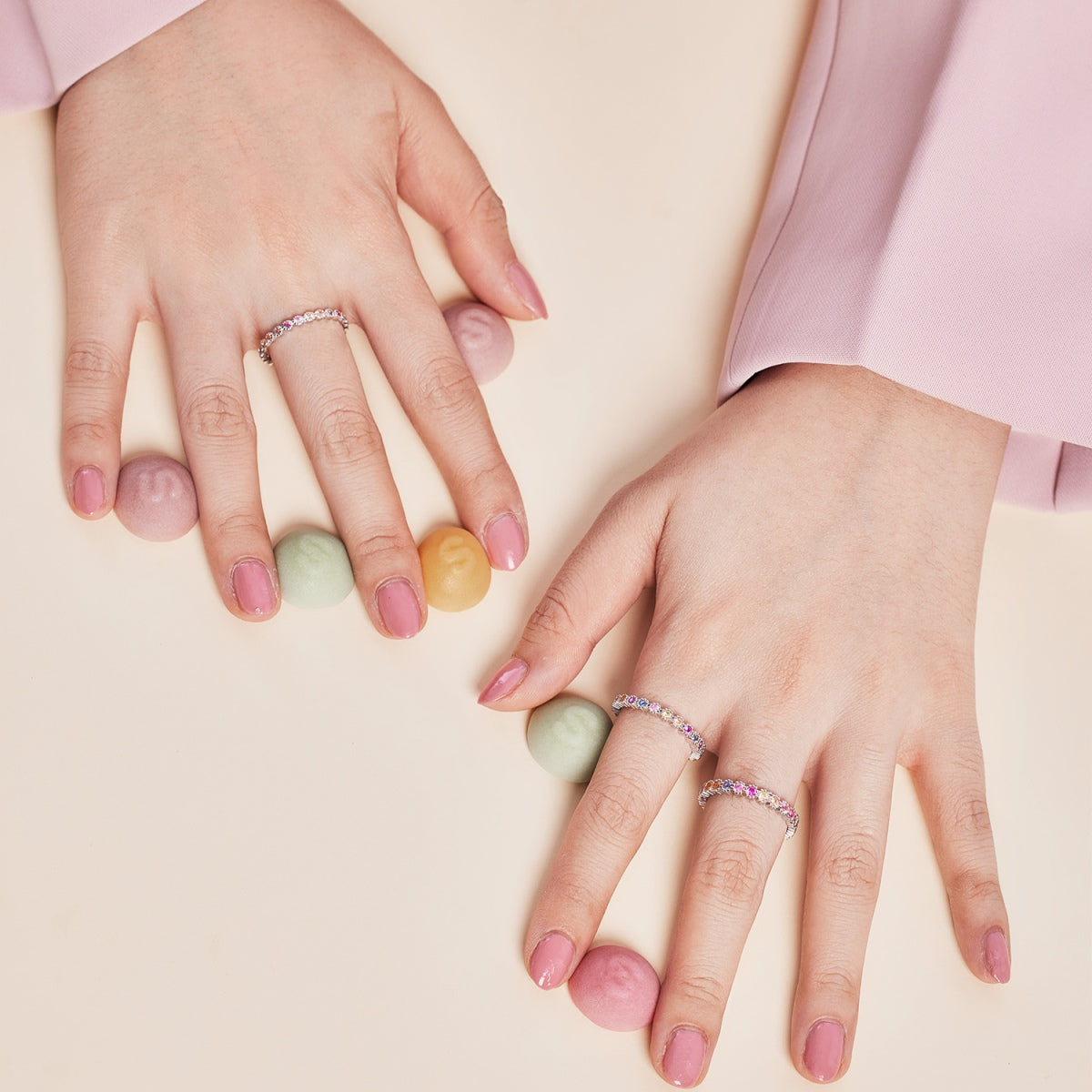 [Kincade Jewelrys] Bague de fête ronde colorée exquise